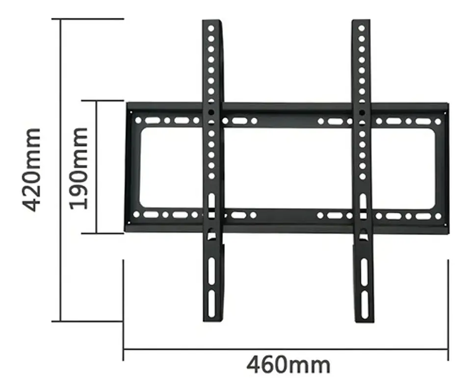Soporte Fijo Para Tv Led/lcd De 26 A 63 Pulgadas 50kg Negro 3
