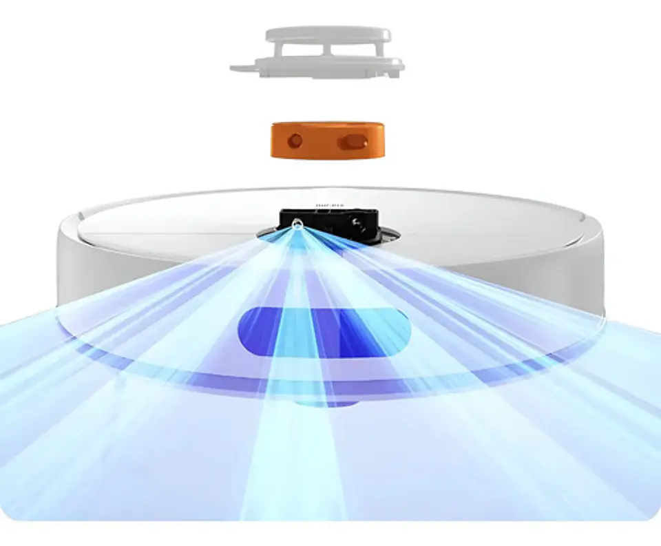 Xiaomi Robot Vacuum S40c Blanco  5000 Pa, Navegación Láser Lds 360°, Aspira Y Friega, Control Por Wifi, Compatible Con Alexa/google 6