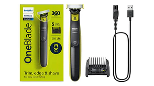 Recortadora Y Afeitadora Philips Oneblade 360 Rostro Qp2724/