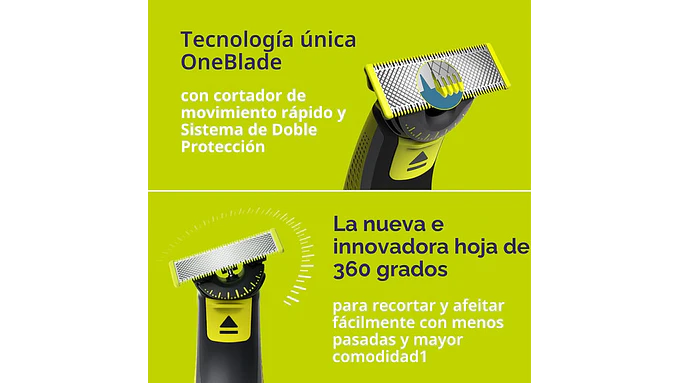 Recortadora Y Afeitadora Philips Oneblade 360 Rostro Qp2724/ 4