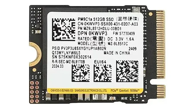 Disco Ssd Samsung Pm9c1a 512gb M.2 2230 Pcie Gen4 Nvme Oem 1