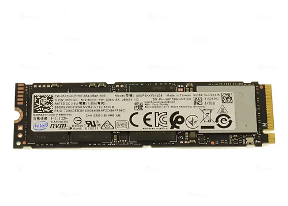Ssd Nvme 512gb M.2 2280 Pcie Gen3 X4 Intel 5y7gc Oem 1