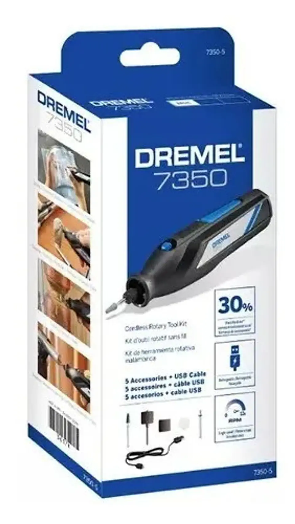 Herramienta Multiproposito Dremel 7350 12000 Rpm Recargable 5
