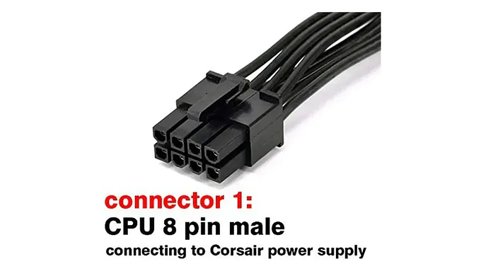 Cpu 8 Pines Macho A Cpu 8 Pines (4+4) Macho Eps-12v Placa Ma 3