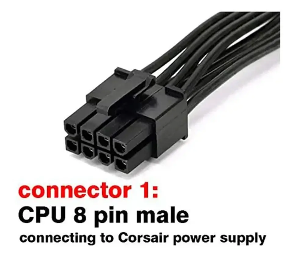 Cpu 8 Pines Macho A Cpu 8 Pines (4+4) Macho Eps-12v Placa Ma 3