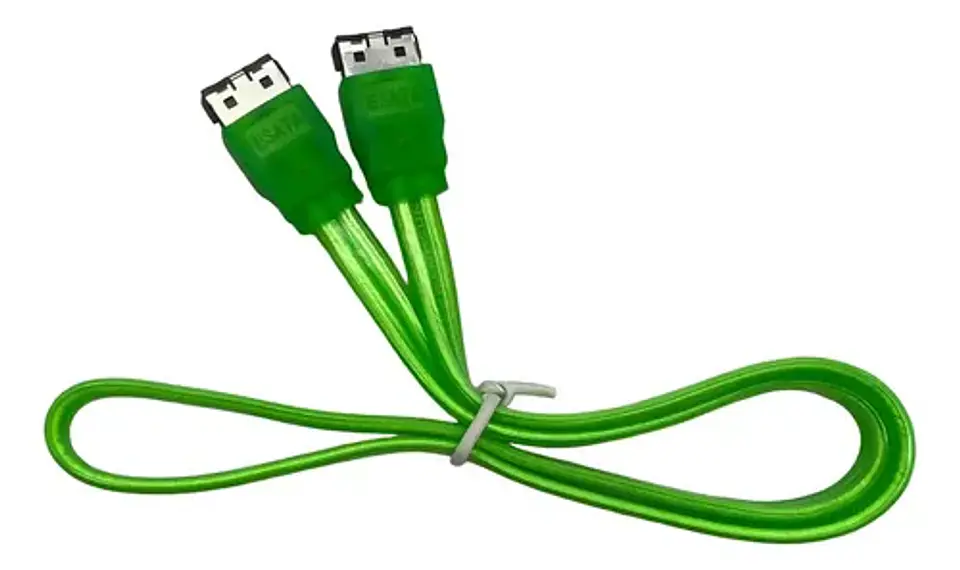 Cable Esata A Esata 50cm Transferencia De Datos Alta Velocid color Verde 2