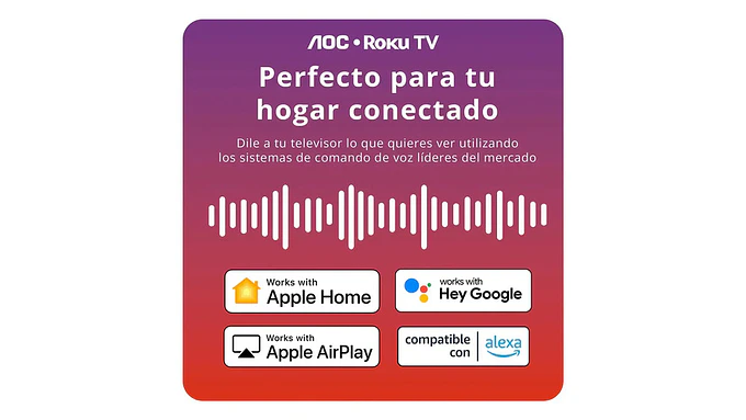 Smart Tv 43s5155 Fhd Led 43 Roku Negro 220v Aoc 3