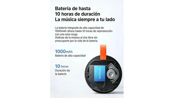 Parlante Portátil Xiaomi Bluetooth Speaker Essential Negro 3