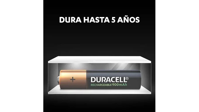 Pila Duracell Recargable Aaa, (4 Pilas De 900mah, Triple A) 4