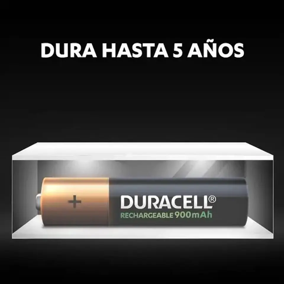Pila Duracell Recargable Aaa, (4 Pilas De 900mah, Triple A) 4