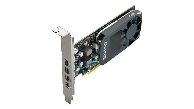 Tarjeta De Vídeo Nvidia Quadro P1000 4gb Gddr5 Low Profile 2