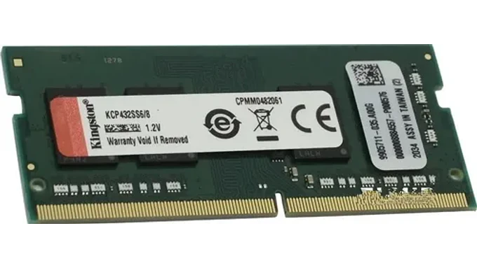 Memoria Ram Color Verde 8gb 1 Kingston Kcp432ss6/8 6
