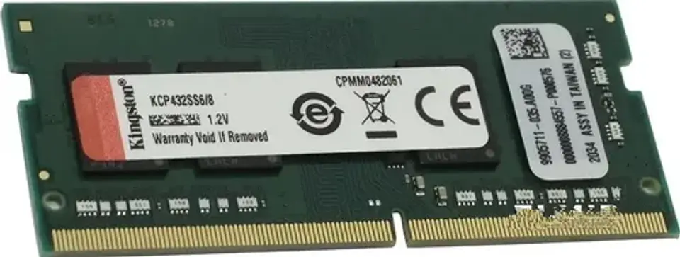 Memoria Ram Color Verde 8gb 1 Kingston Kcp432ss6/8 6