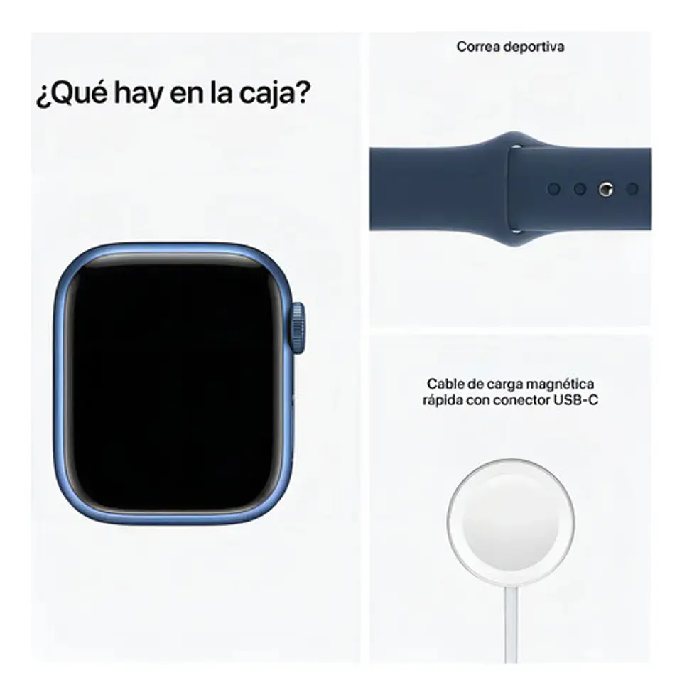 Apple Series 7 Watch (GPS+Cellular) A2475 1.614   41 mm (Incluye: Con red móvil) 9
