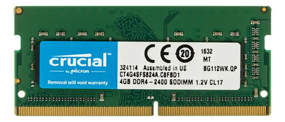 Memoria Ram Notebook  Ddr4-2400 4gb Crucial 3