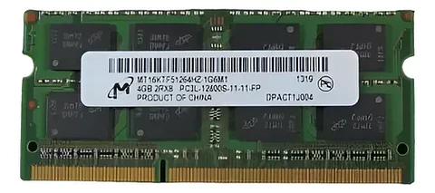 Memoria Ram Notebook Micron 4gb Ddr3l 1600mhz Sodimm Oem