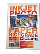Papel Fotográfico A4 Glossy 120gr 100 Hojas Alta Resolución Blanco - Miniatura 1