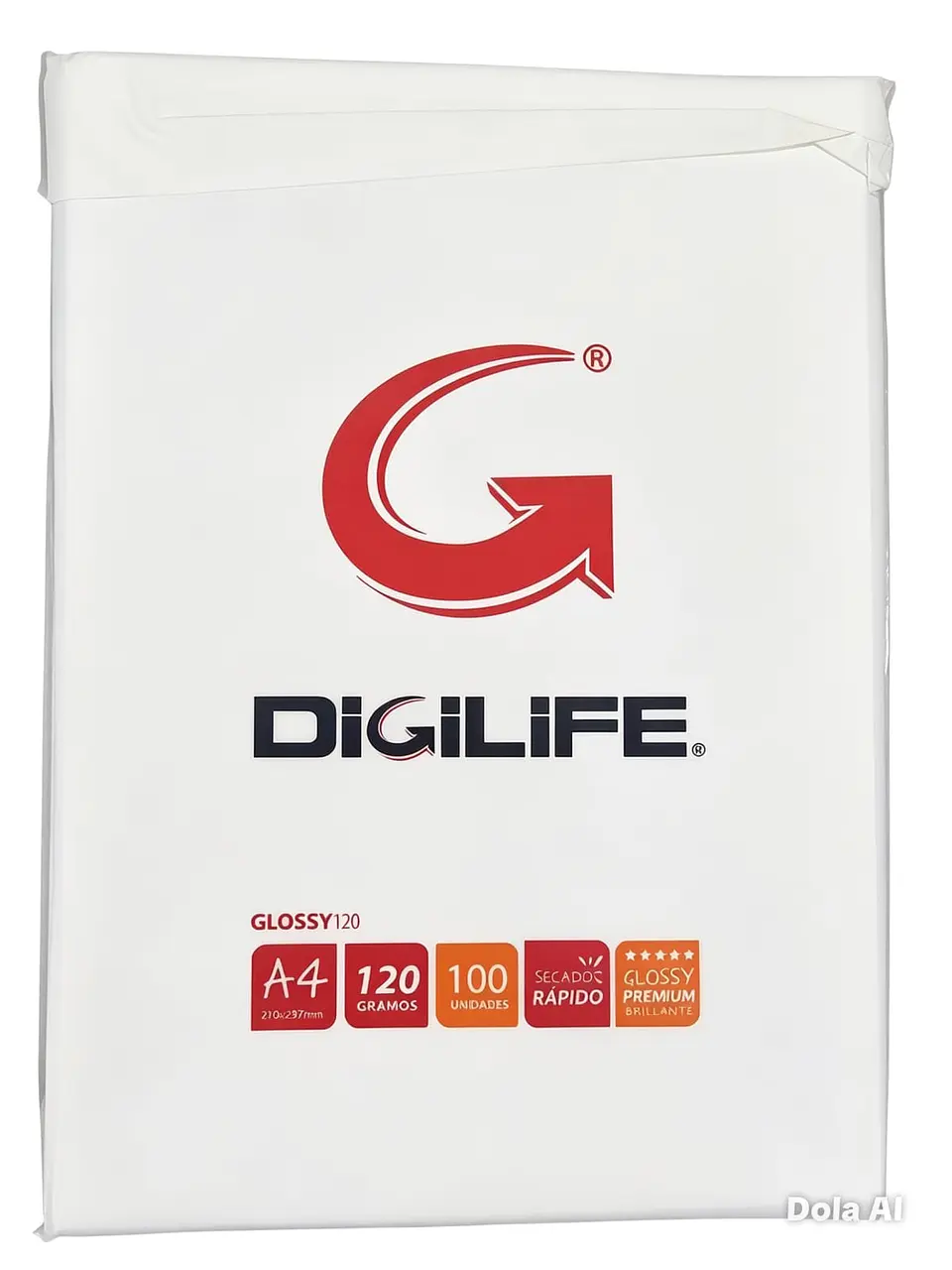Papel Fotográfico A4 Glossy 120gr 100 Hojas Alta Resolución Blanco 2