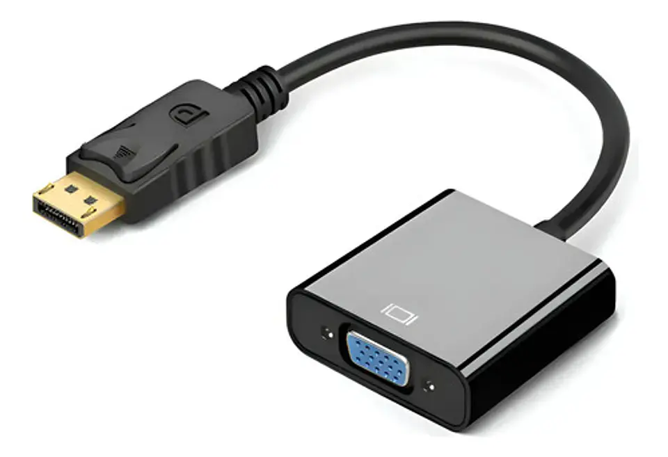 Cable Adaptador Display Port Dp (macho)  Vga (hembra) 1080p 1