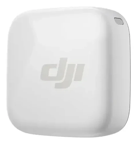 Mini transmisor Dji Mic con clip para micrófono Bluetooth, color blanco