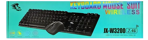 Kit Mouse Teclado Inalámbricos Jx-w3200 Membrana Ergonómico
