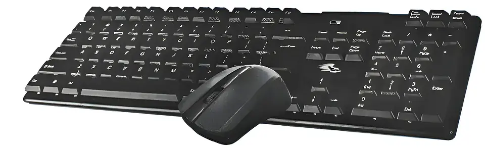 Kit Mouse Teclado Inalámbricos Jx-w3200 Membrana Ergonómico 3