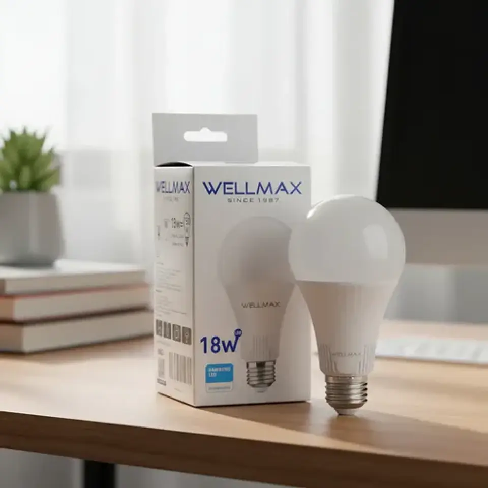Ampolleta Led Wellmax 18w E27 1600 Lumens Luz Fría Interior 6