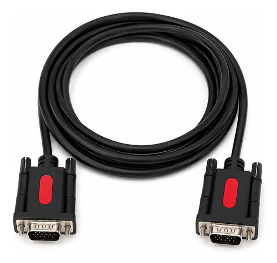 Cable Vga 2 Metros Conectores Gold Monitor Proyector 1