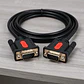 Cable Vga 2 Metros Conectores Gold Monitor Proyector - Miniatura 3
