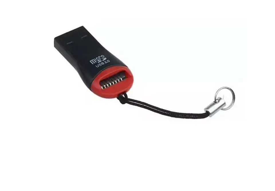MINI ADAPTADOR DE LECTOR DE TARJETAS DE MEMORIA FLASH, USB 2,0, MICRO SD, SDHC, TF 1