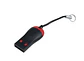 MINI ADAPTADOR DE LECTOR DE TARJETAS DE MEMORIA FLASH, USB 2,0, MICRO SD, SDHC, TF - Miniatura 2