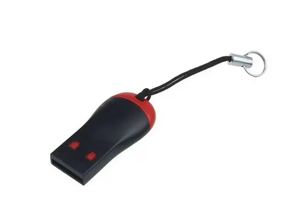 MINI ADAPTADOR DE LECTOR DE TARJETAS DE MEMORIA FLASH, USB 2,0, MICRO SD, SDHC, TF 2