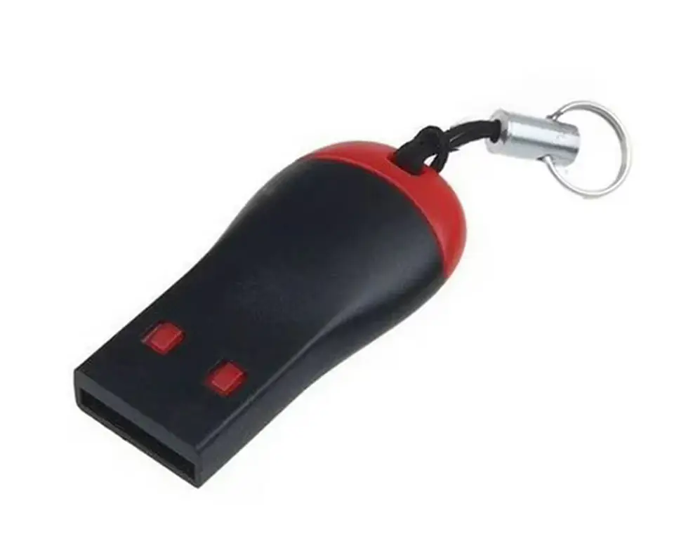 MINI ADAPTADOR DE LECTOR DE TARJETAS DE MEMORIA FLASH, USB 2,0, MICRO SD, SDHC, TF 3
