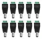 Pack Conector Macho De Poder Dc Cámaras 10 Unidades - Miniatura 1