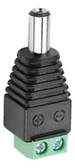 Pack Conector Macho De Poder Dc Cámaras 10 Unidades - Miniatura 3