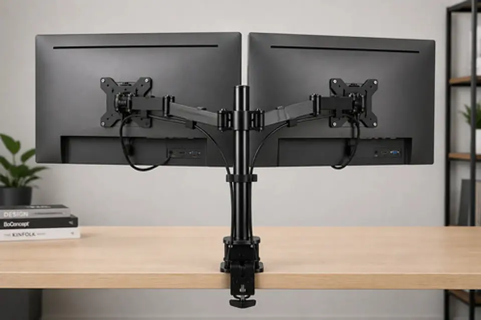 Soporte Doble Monitor Metálico Ajustablepantallas 15 A 30 2