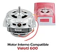 Motor Nuevo Veloti 600 Rojo Repuesto Original - Miniatura 2