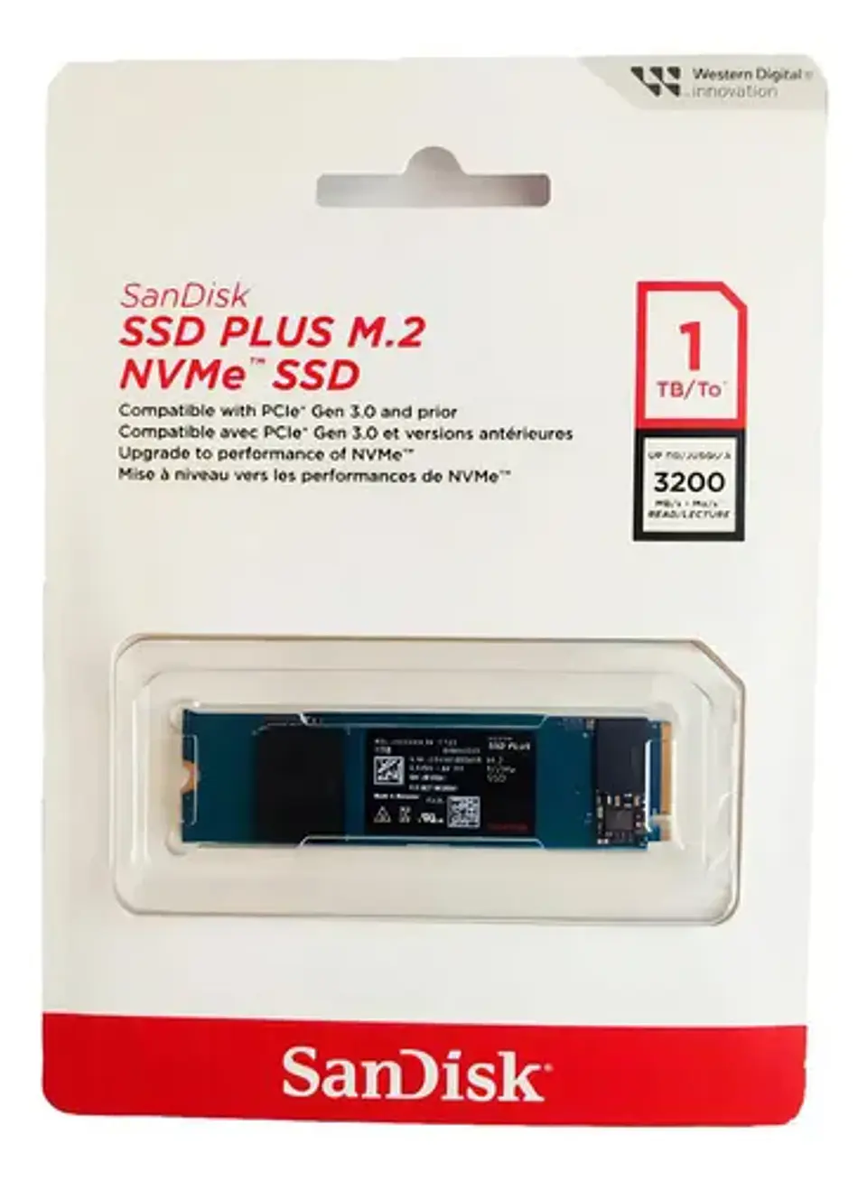 Sandisk Ssd Plus M.2 Nvme De 1 Tb Sdssda3n-1t00-g26 Pcie Gen 1