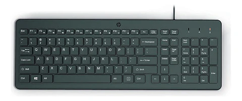 Teclado Alámbrico Hp 150 Negro Español Latinoamérica (Reacondicionado)