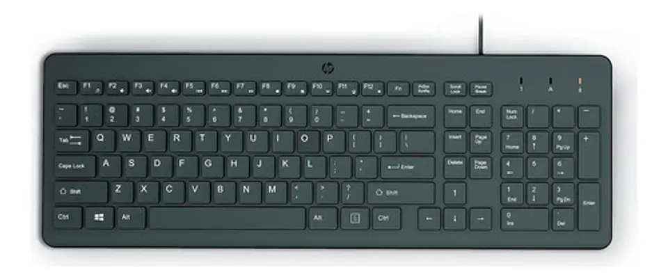 Teclado Alámbrico Hp 150 Negro Español Latinoamérica 1