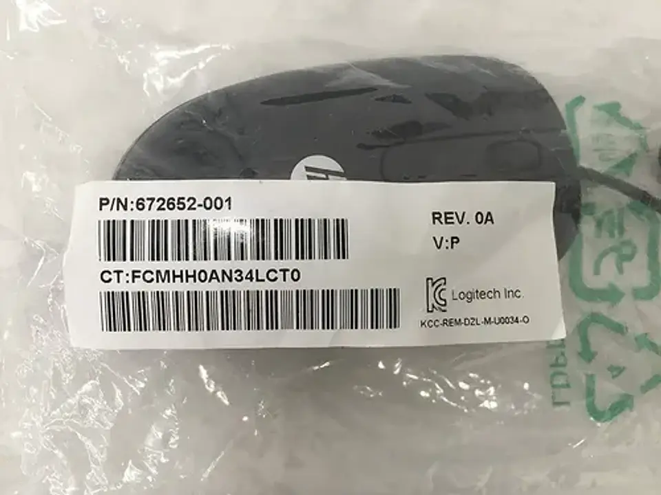Mouse Hp Genuino Usb Óptico De 2 Botones P/n: 672652-001 4