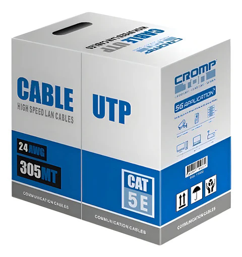Caja Cable Utp Crompton Cat5e 305 Mts 2x24awg