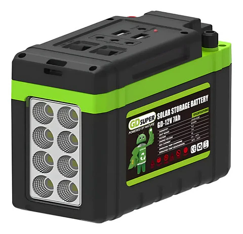 Estación De Energía Solar 84wh Recargable 2 Usb Linterna Led