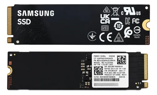 Ssd Samsung Pm9a1 256gb M.2 Nvme Pcie Gen4 Oem Mz-vlq2560