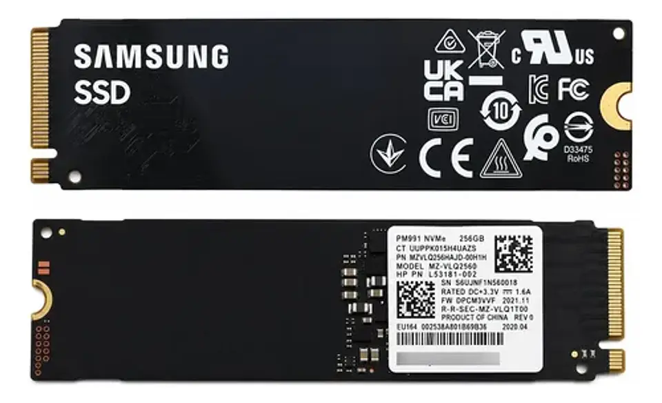 Ssd Samsung Pm9a1 256gb M.2 Nvme Pcie Gen4 Oem Mz-vlq2560 1