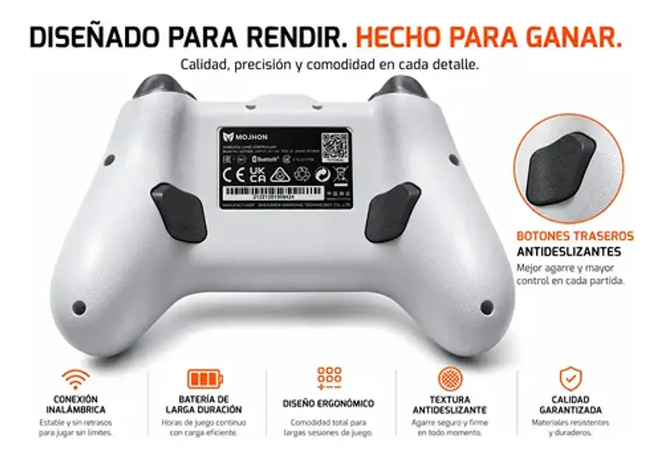 Control Gamer Inalámbrico Lcd 1000hz Pc Switch Android Ios 3