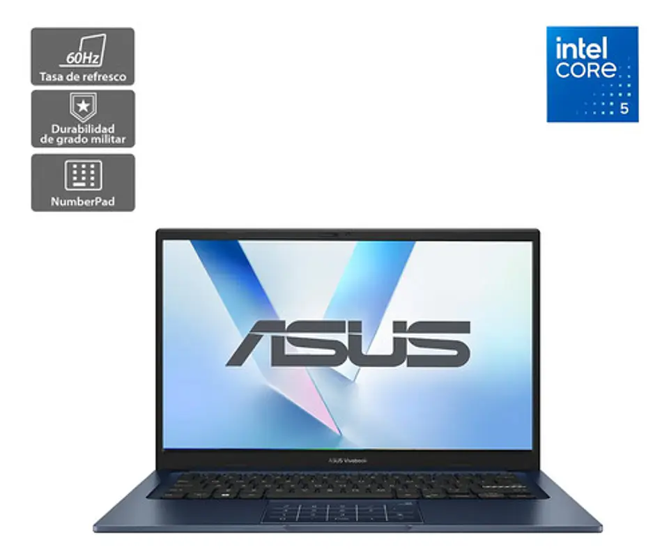 Notebook Asus Vivobook 14 X1404va-eb1439w Intel Core 5 8gb ram 512gb 14 Quiet Blue 1