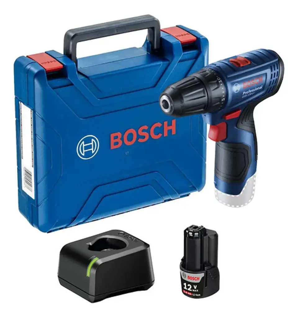 Taladro Atornillador Bosch Gsr 120-li 12v 2 Baterías Maletín 1