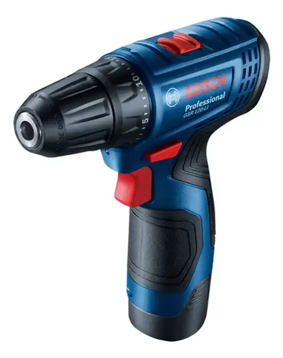 Taladro Atornillador Bosch Gsr 120-li 12v 2 Baterías Maletín 2