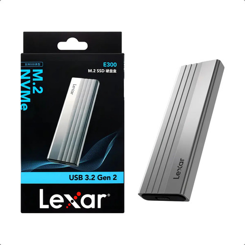 Cofre Case Lexar Usb-c Ssd M.2 Nvme Usb-3.2 Aluminio 10gbs